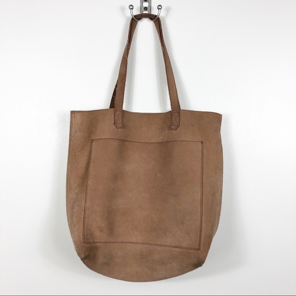 Madewell Handbags - Madewell The Suede Medium Transport Tote